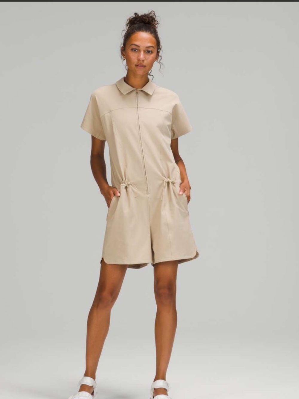 Lululemon Stretch Rib Pocket Romper - trench